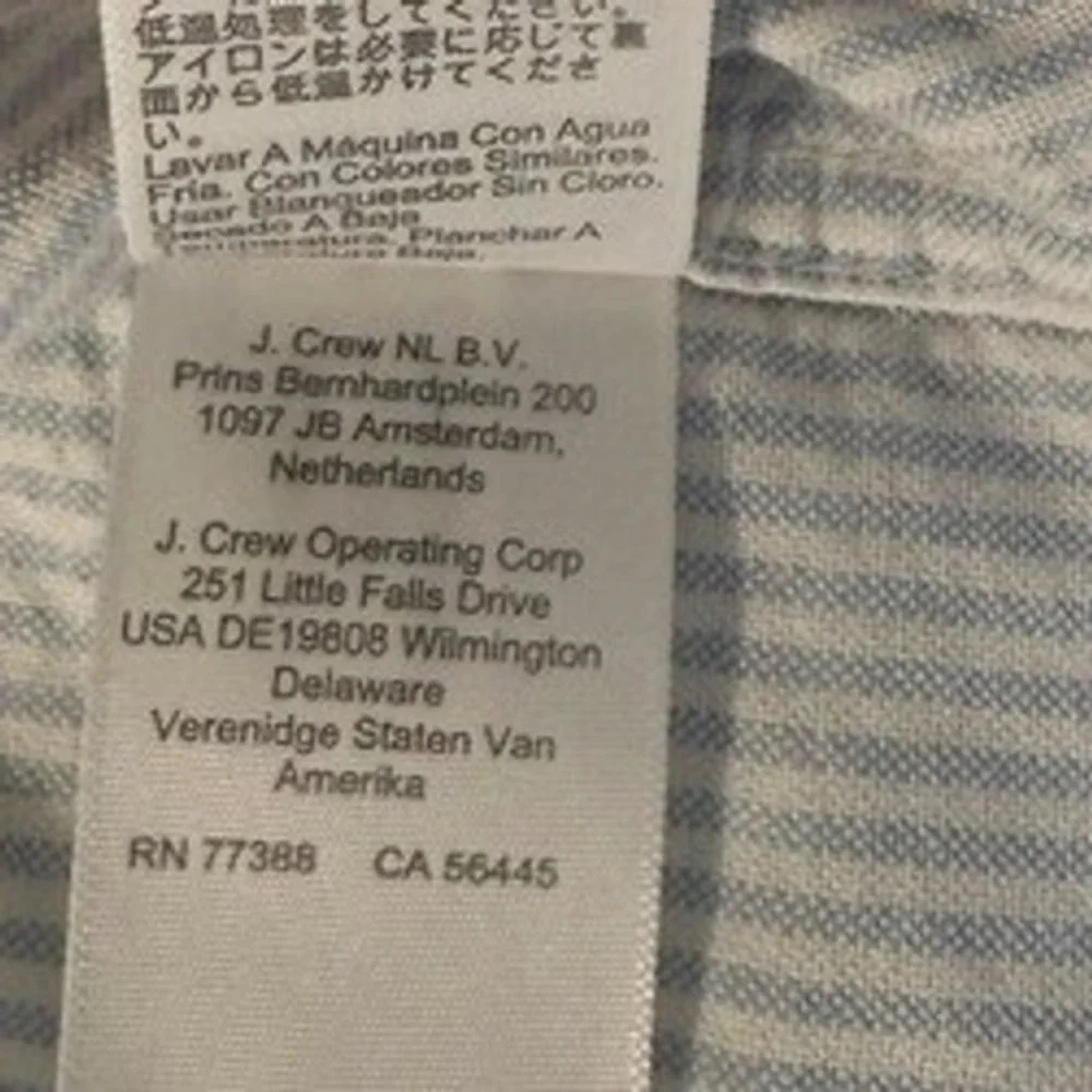 J.Crew Flex Oxford Slim Fit Pinstripe Button Down Shirt Mens Large‎